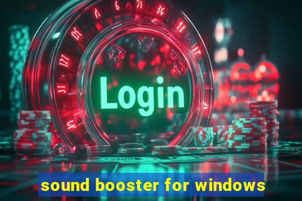 sound booster for windows